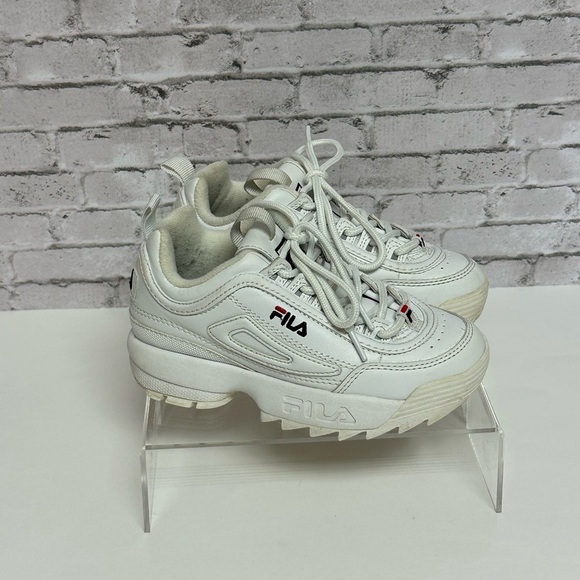 Fila Other - FILA Big Kids Disruptor II Casual Shoes Sneakers FW02945-111 White